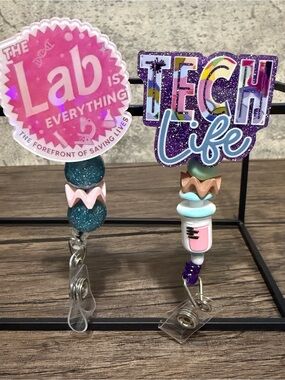 Tech Life & The Lab Badge Reels - Pink, Purple, Teal
